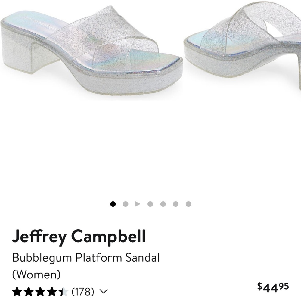 Jeffrey Campbell platform jelly sandals